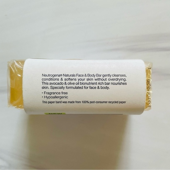 Neutrogena Naturals Face And Body Bar, 3.5 Oz- Discontinued - Picture 2 of 4
